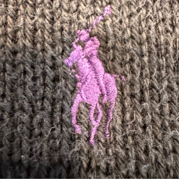 Polo Ralph Lauren Men’s 1/4 Zip Pull Over Sweater 100% Cotton Size Large Black - Picture 8 of 8